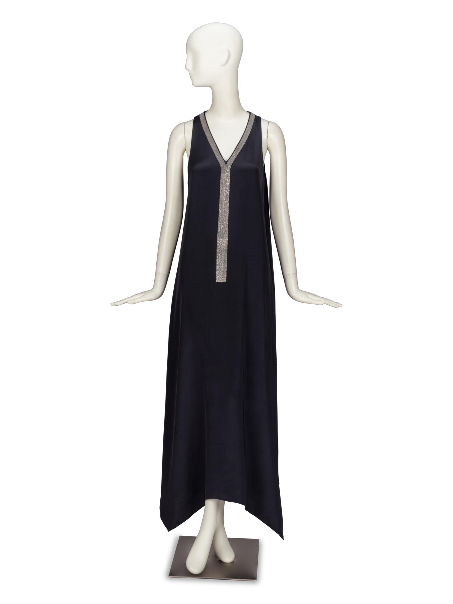 Brunello Cucinelli, Silk Tent Dress with Monili