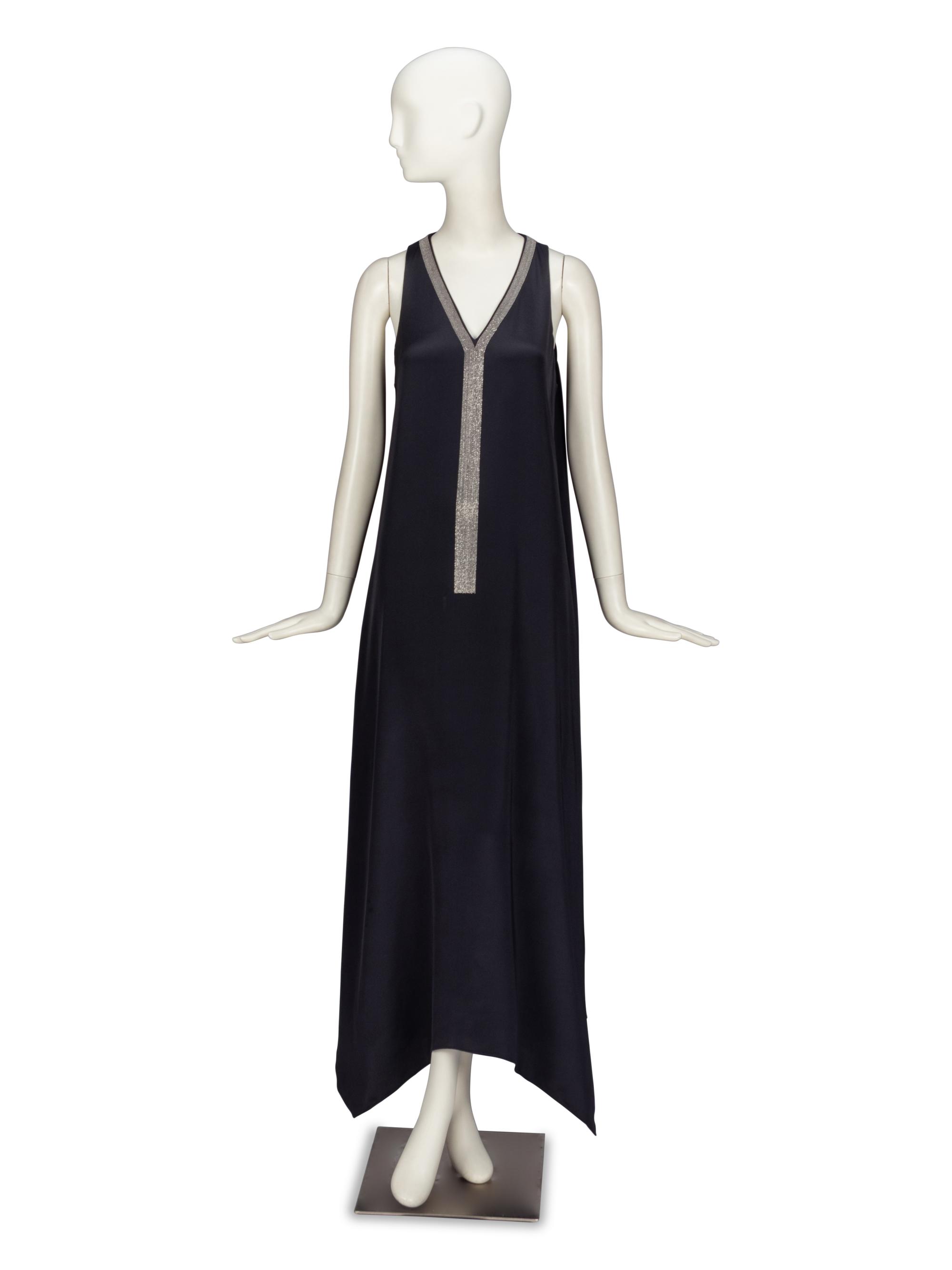 Brunello Cucinelli, Silk Tent Dress with Monili