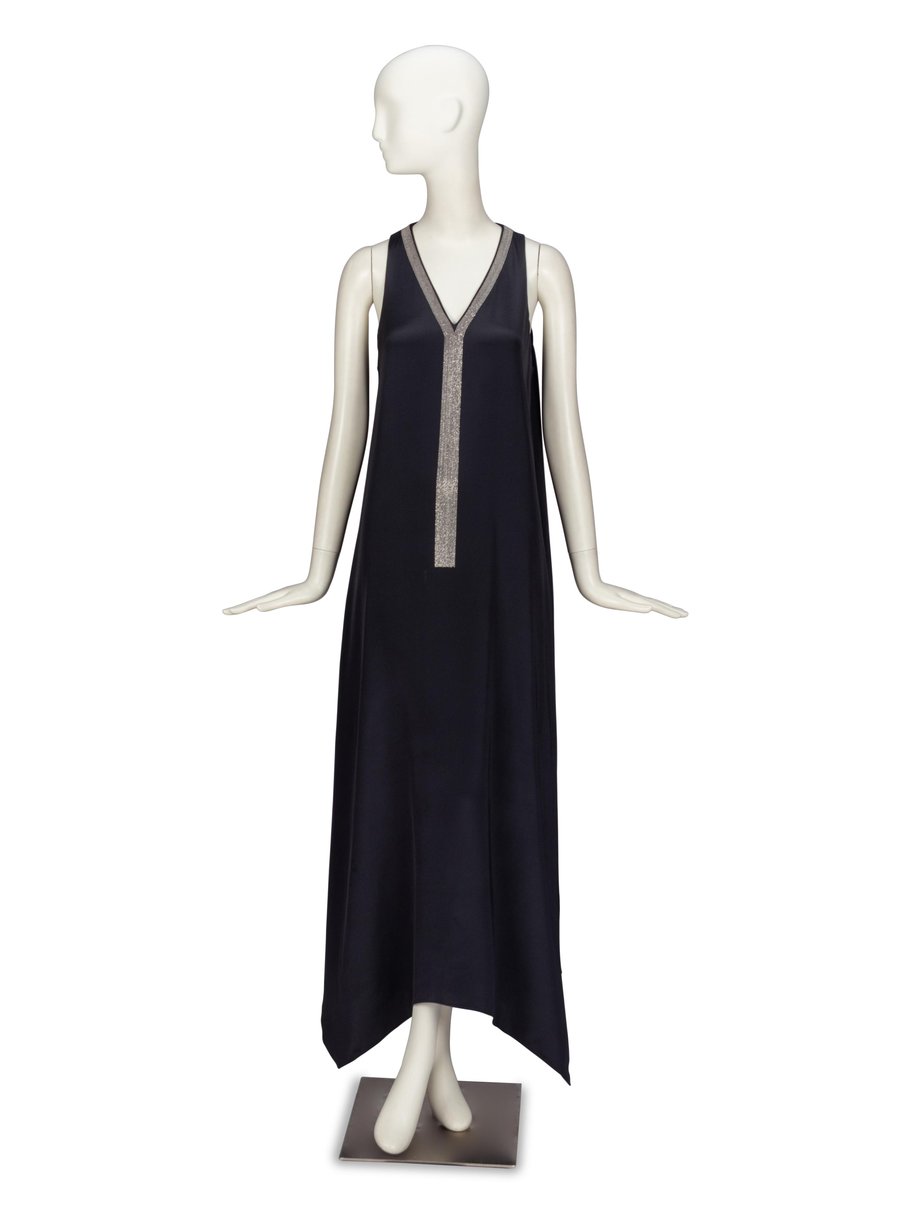 Brunello Cucinelli, Silk Tent Dress with Monili