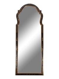 A Pair of Georgian Style Japanned Pier Mirrors