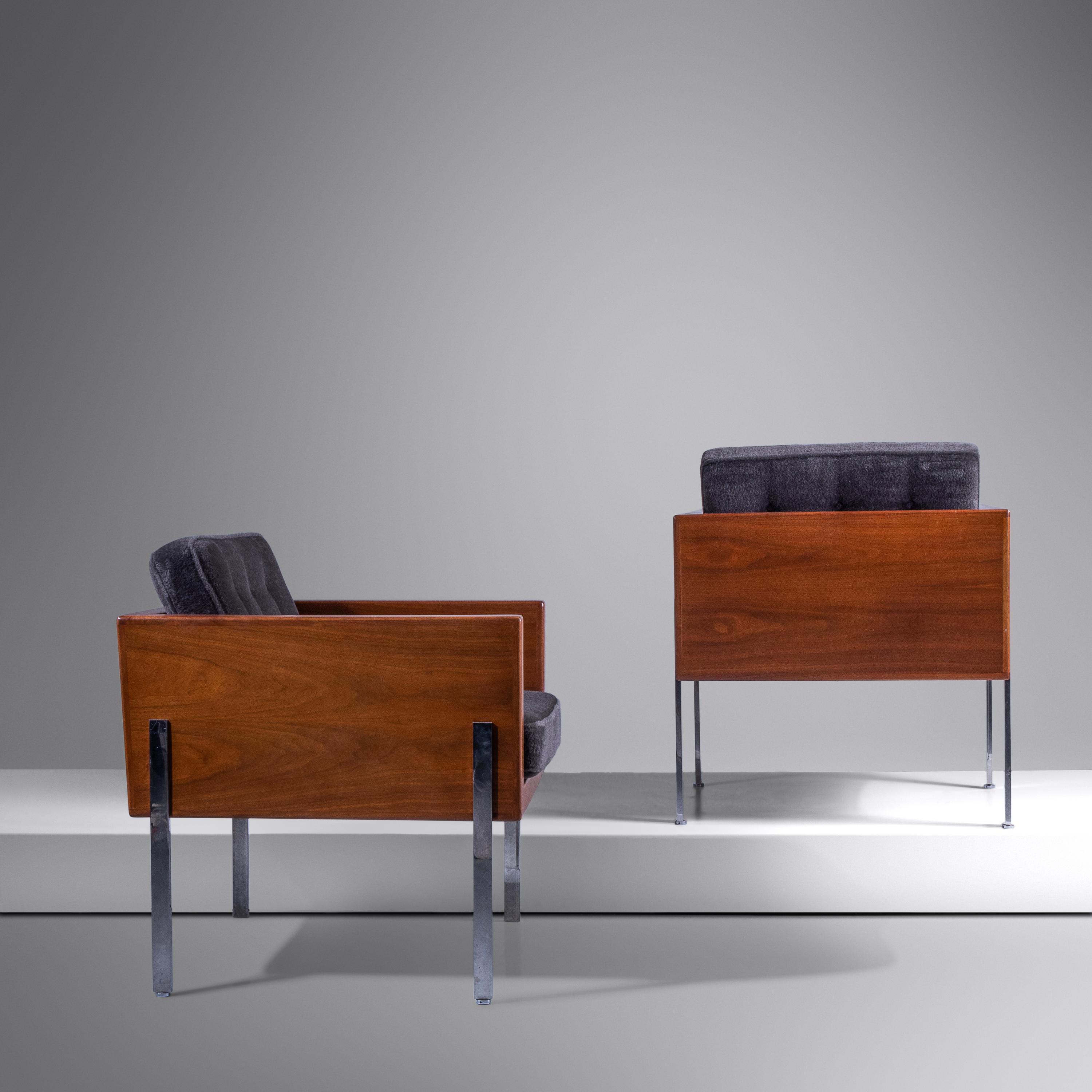 Pair of Armchairs from the Architectural Series, model 248 Probber Inc., USA