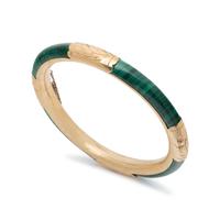 YELLOW GOLD AND MALACHITE BRACELET