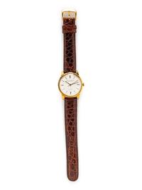 IWC, 18K YELLOW GOLD WATCH WITH IWC BUCKLE