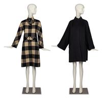 Two Designer Coats by Valentino and Geoffrey Beene, 1990s-2000s