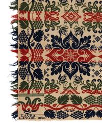 Two Cotton and Wool Jacquard Coverlets