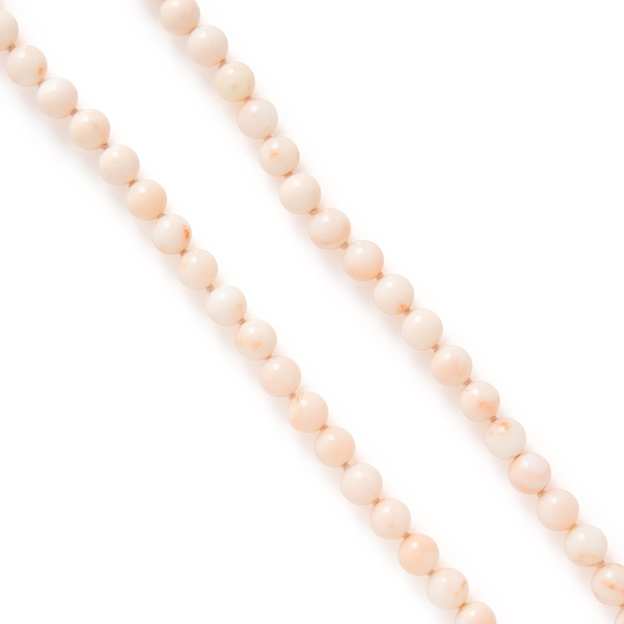 Two Coral Bead Necklaces