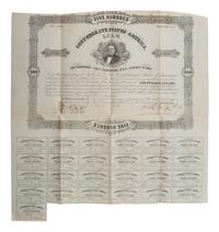 [CIVIL WAR]. Union soldier's letter written on captured Confederate stationery by Frederick C. Hale, Company F, 118th New York Infantry, with Confederate bonds. Richmond, 16 April 1865.