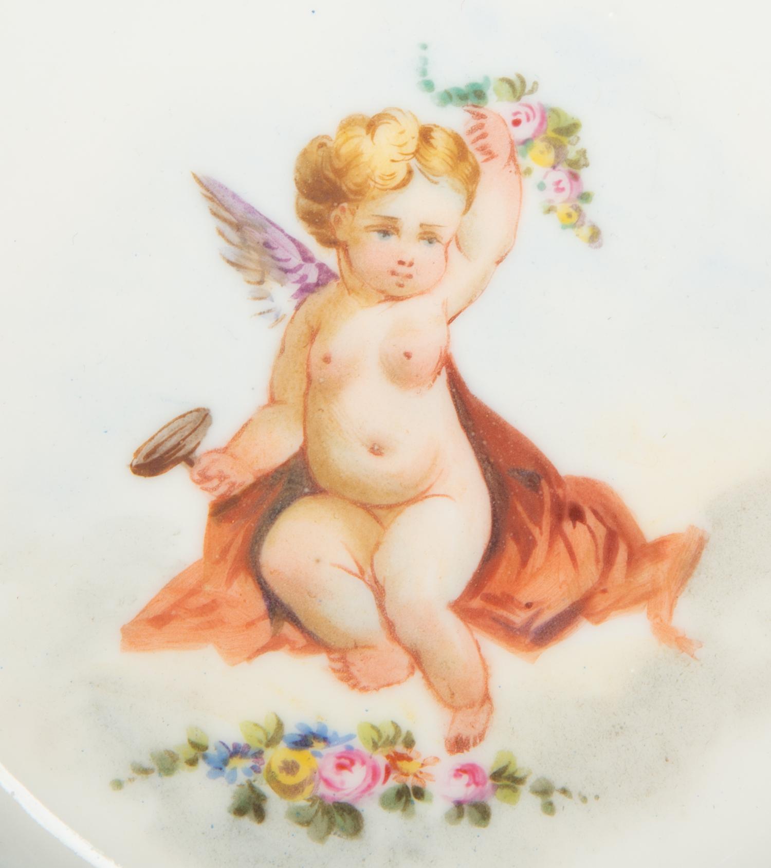 A Gilt Metal Mounted Sèvres Porcelain Tazza
