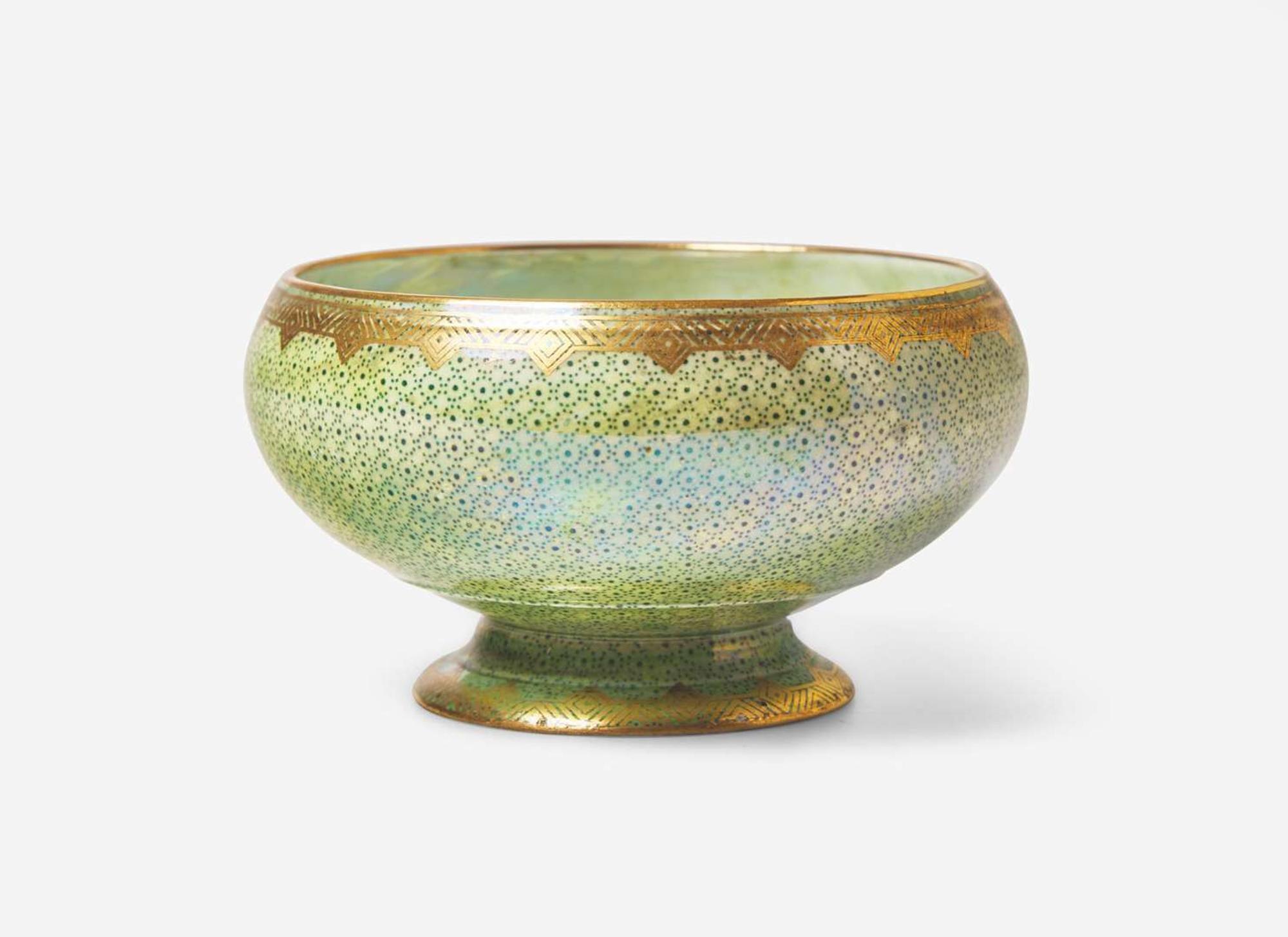 A Wedgwood Fairyland Lustre Amherst Pheasant Footed Bowl, UK, 1920s