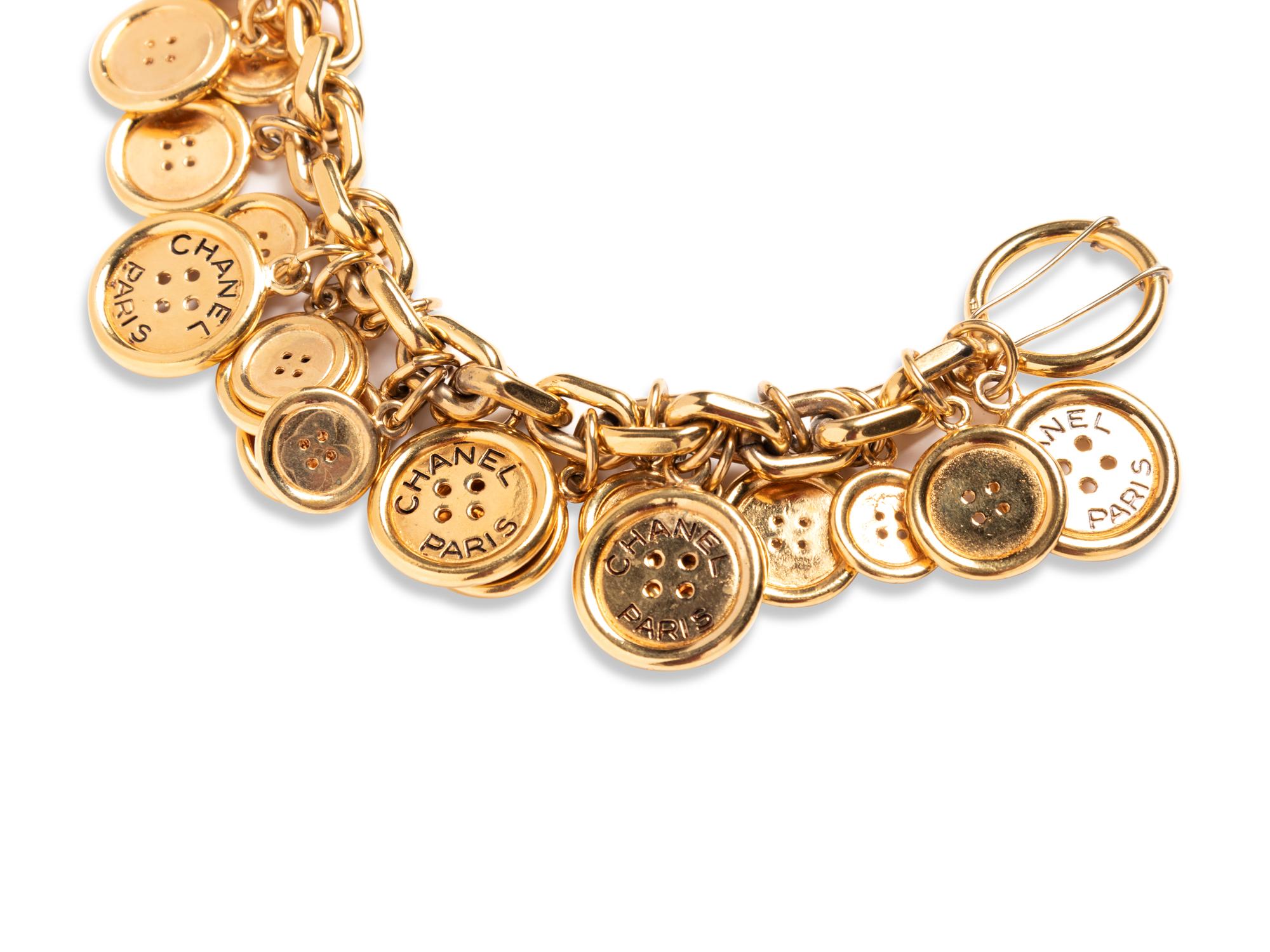 Chanel Charm Button Bracelet, Early 1970s