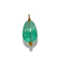 A Roman Aquamarine and Gold Pendant