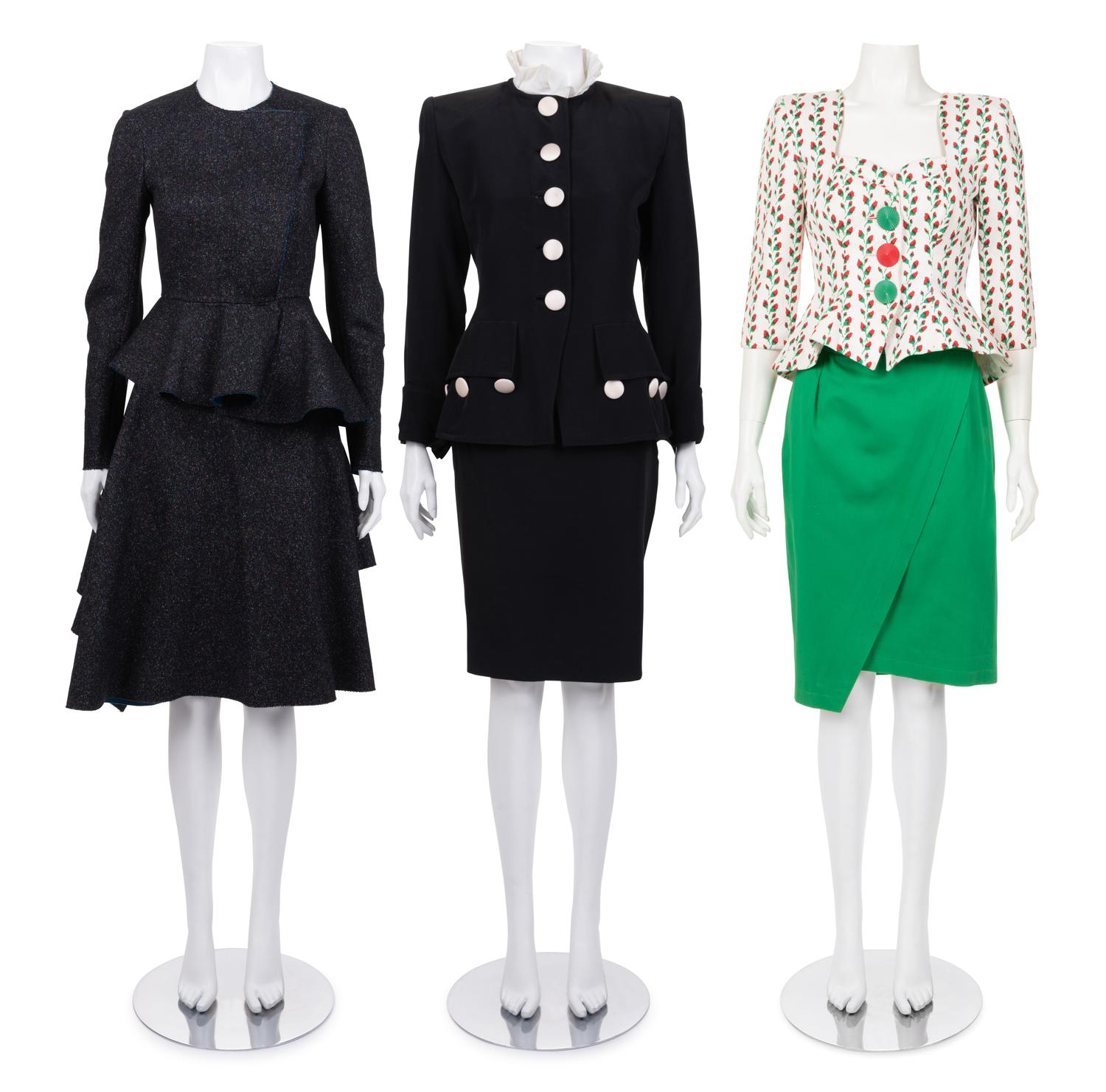 Three Yves Saint Laurent Skirt Suits, 1980-90s