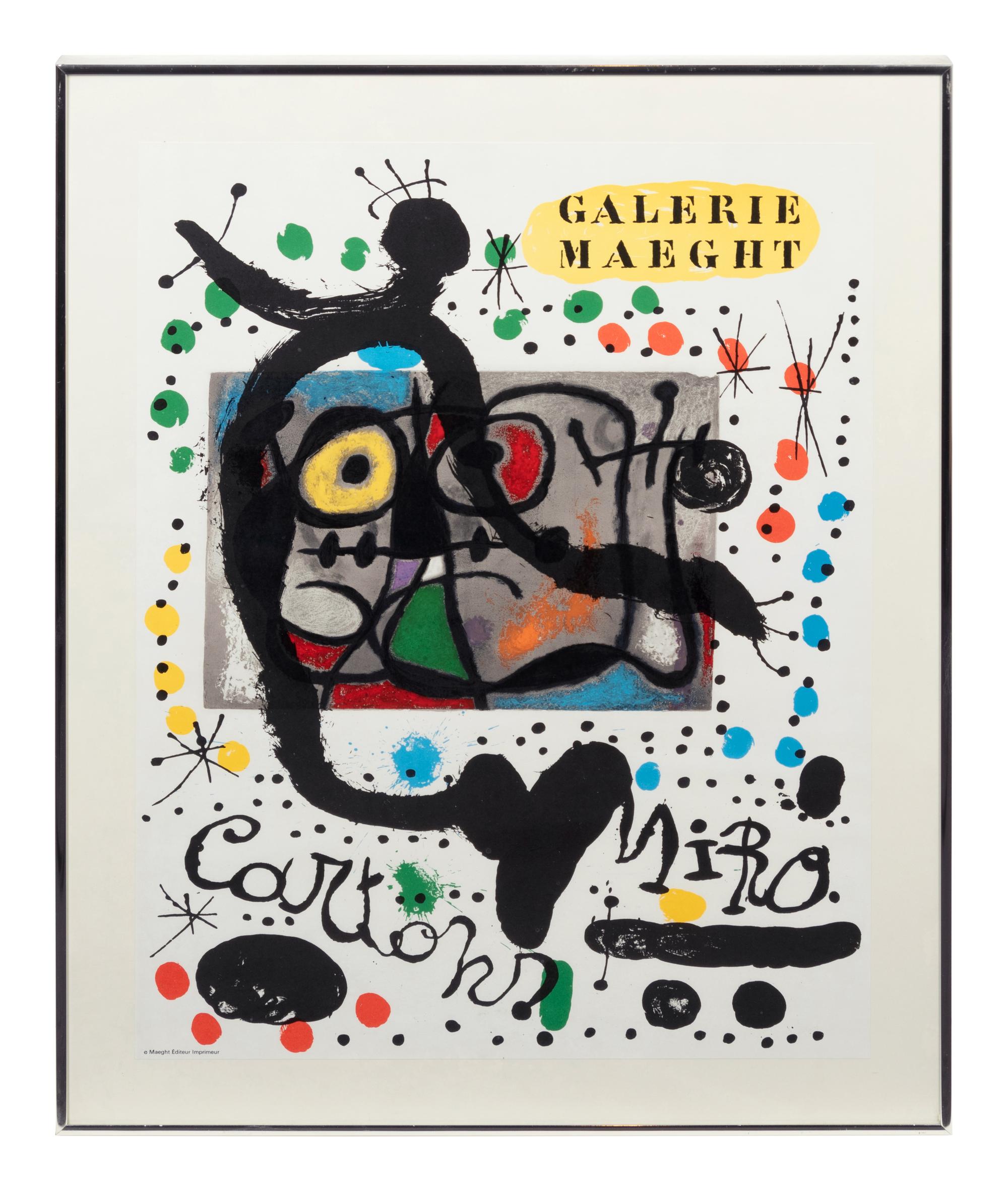 Galerie Maeght Exhibition Poster for Cartons