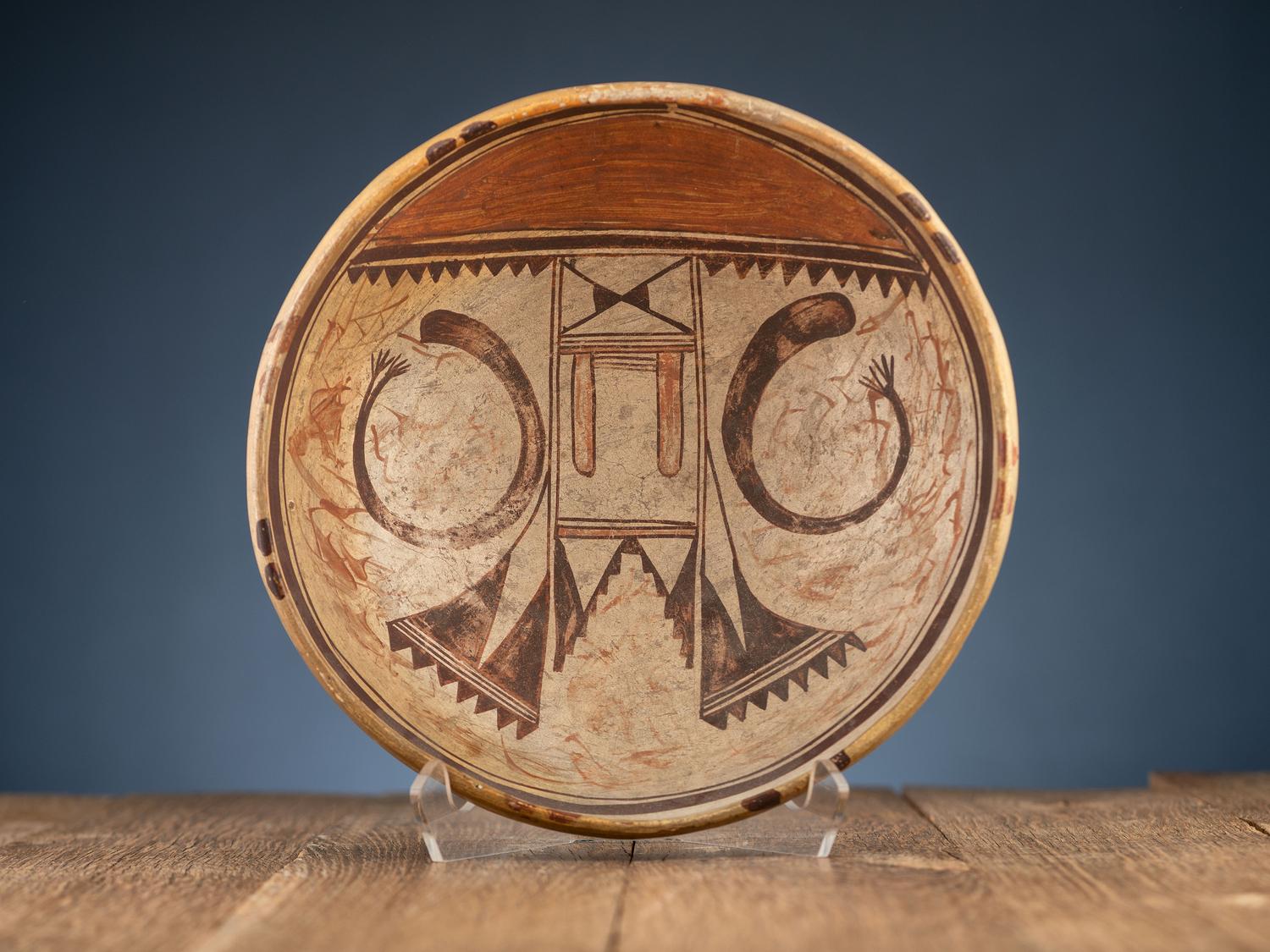 Polychrome Pottery Bowl