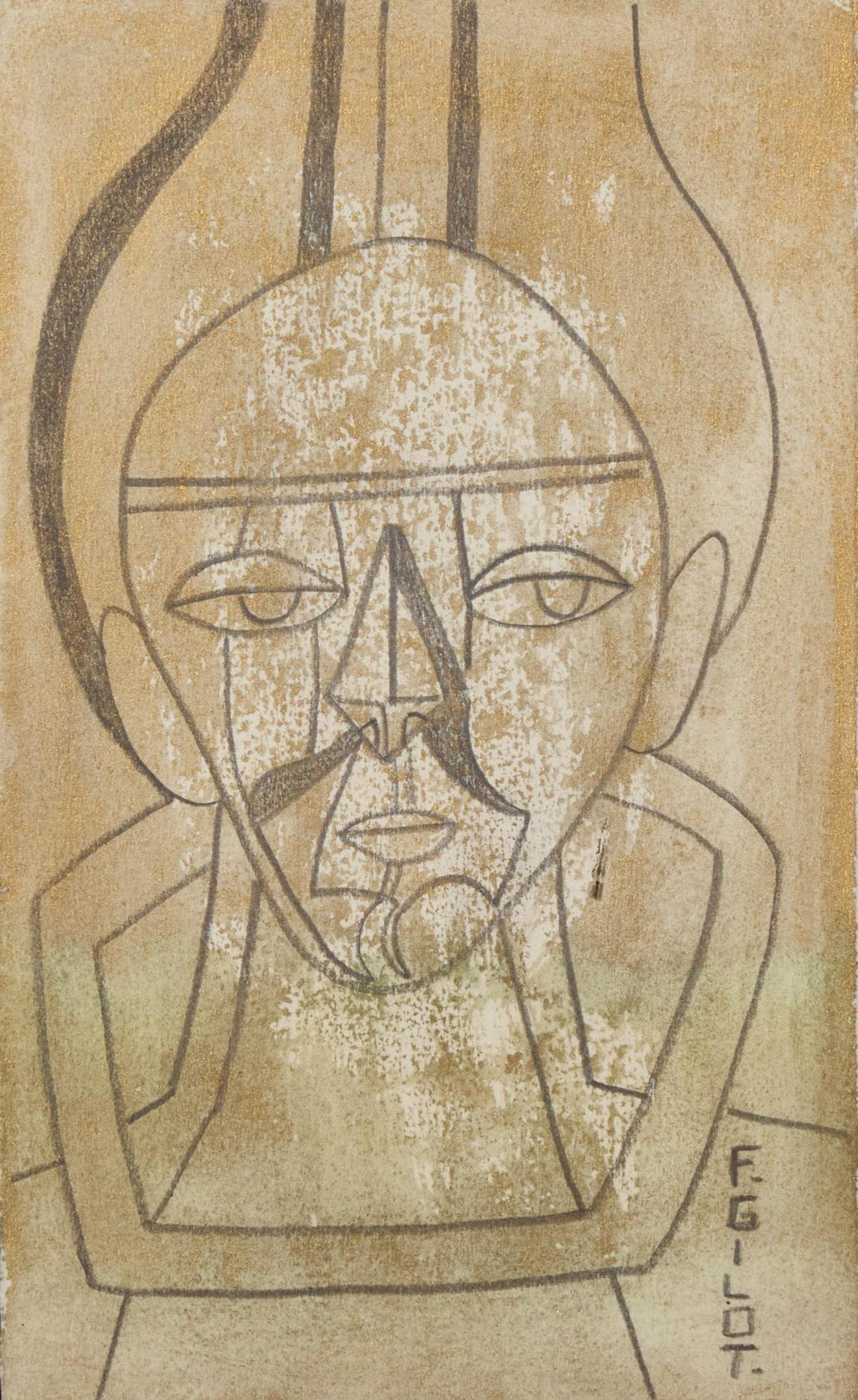 Figure with African Mask , 2006
