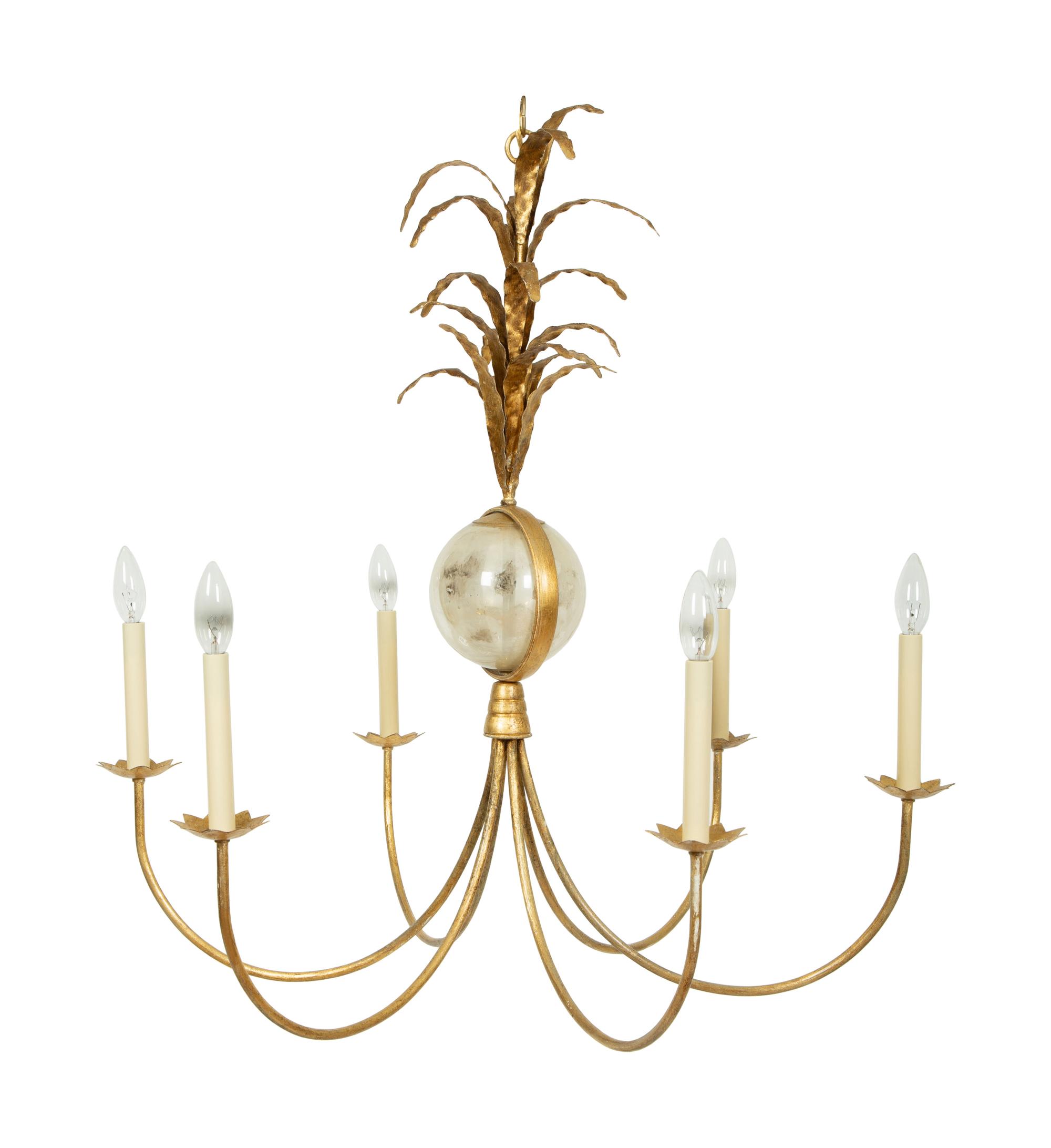 A Neoclassical Style Six Light Chandelier by Visual Comfort — 20TH/21ST CENTURY