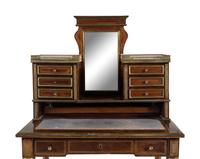 A Directoire Brass Mounted Mahogany Bonheur du Jour