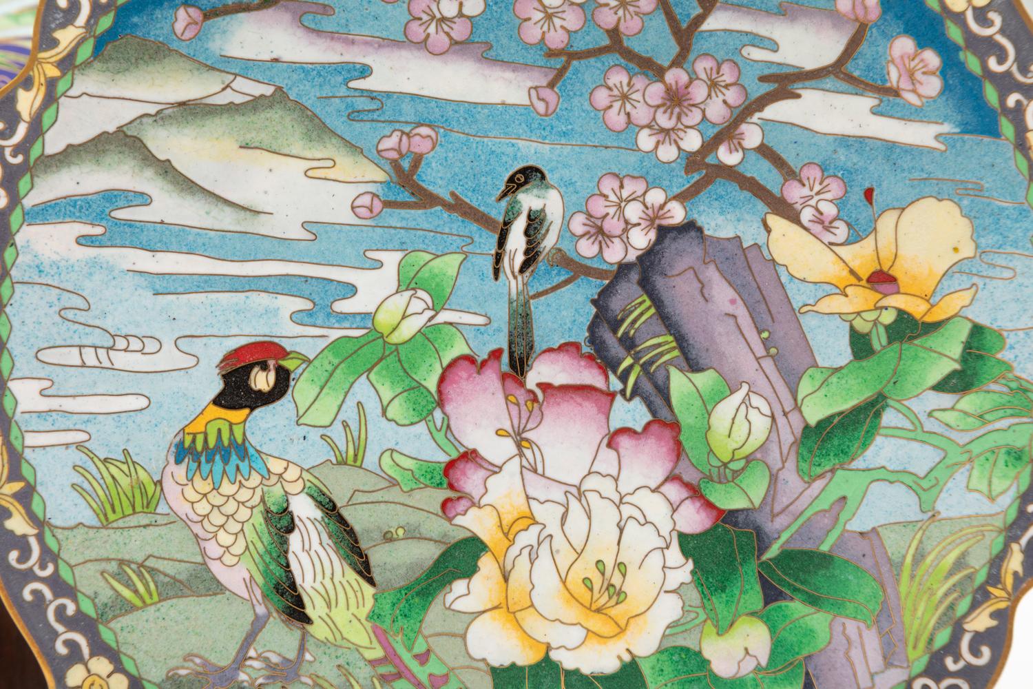 Eight Japanese Cloisonné Chargers