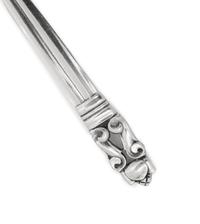 A Set of Six Georg Jensen Acorn Silver Grapefruit Spoons