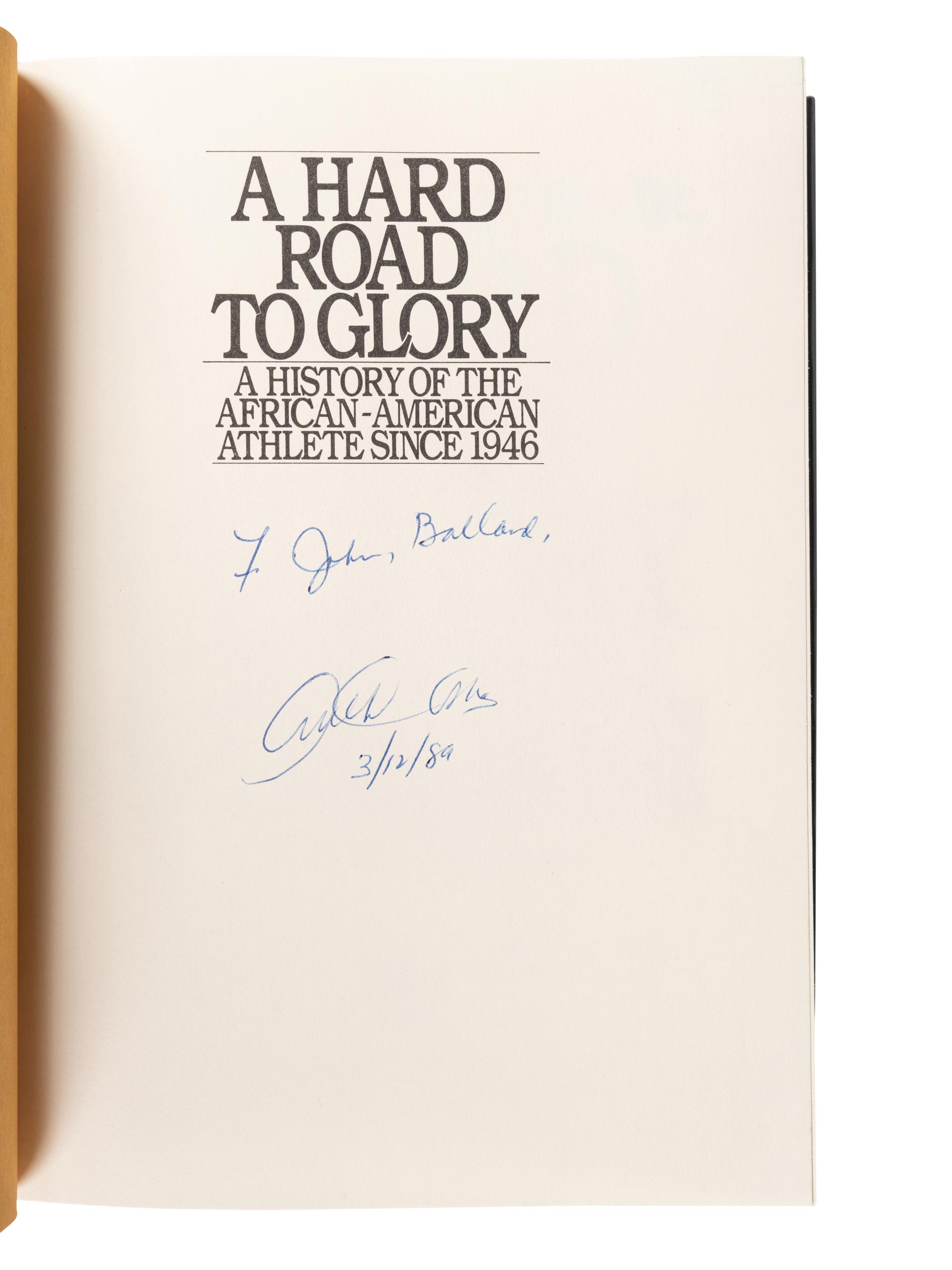 A Group of Four Books on African-American History Authored and Signed by Kareem Abdul-Jabbar and Arthur Ashe,