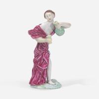A rare Chinese export porcelain figure of the cupbearer Hebe 外销瓷塑人物 18th century ????