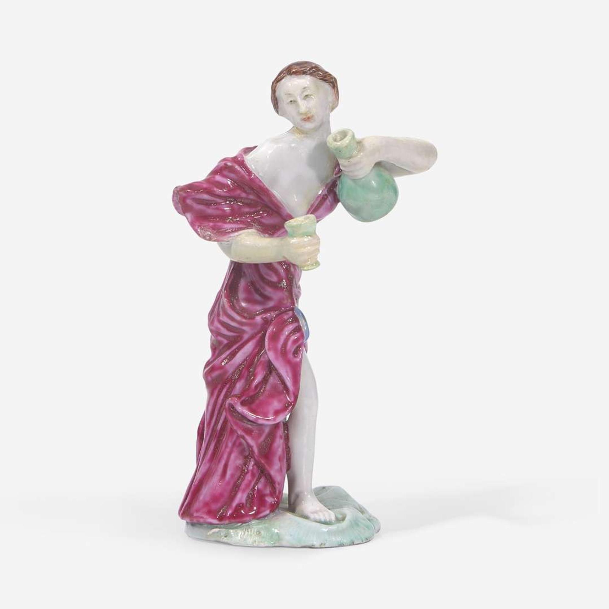 A rare Chinese export porcelain figure of the cupbearer Hebe 外销瓷塑人物 18th century ????