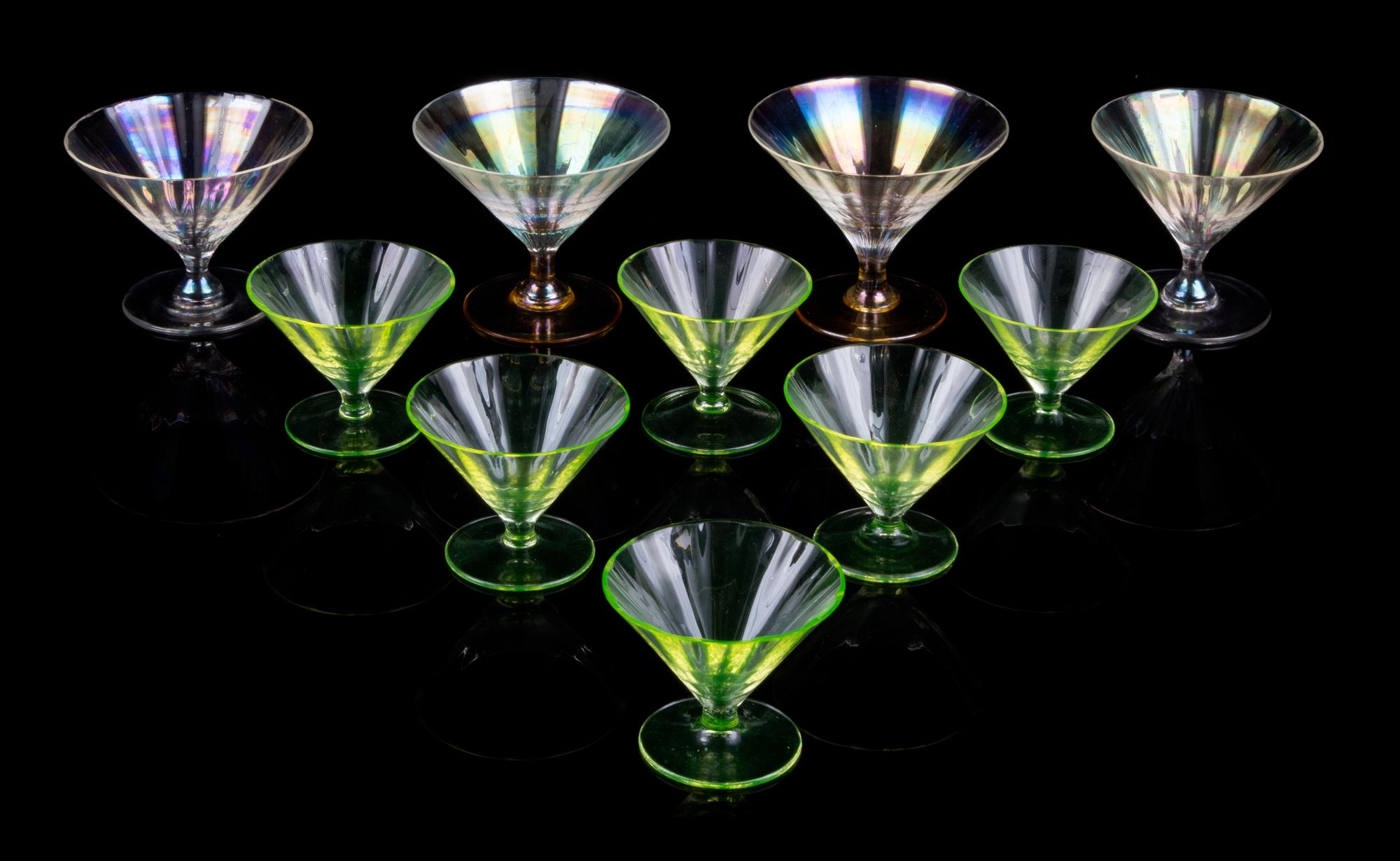 A Group of Cut Glass Table Articles Diameter of first 5 3/4 inches.