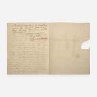 [Presidential] [Washington, George] Biddle, Clement Autograph Letter, signed
