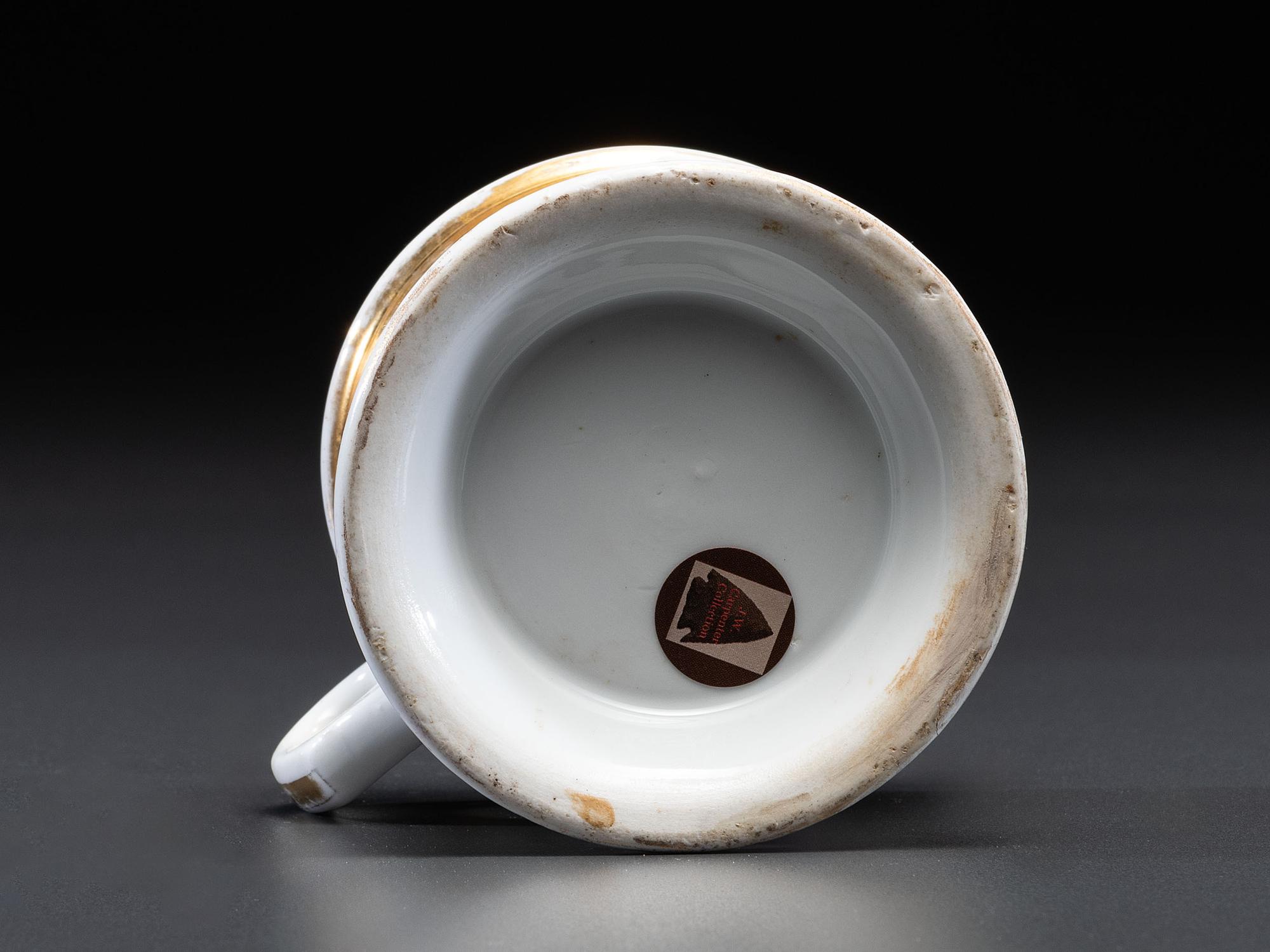 A Seltzer Bottler's Porcelain Occupational Shaving Mug