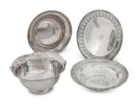 Four American Silver Serving Pieces