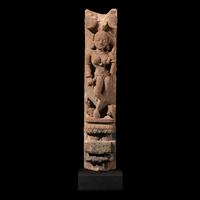 An Indian Sandstone Figure of an Apsara, Orissa, 11th Century