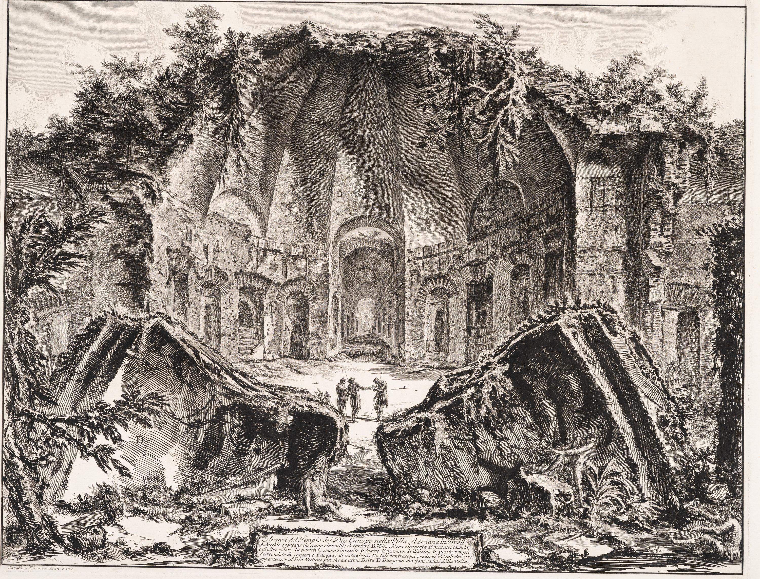 Avanzi Del Tempio del Dio Canopo nella Villa Adriana in Tivoli (from Vedute di Roma)