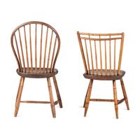 Two Spindle Back Windsor Side Chairs