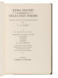 POUND, Ezra (1885-1972). Selected Poems . London: Faber & Gwyer, 1928.