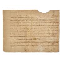 [Presidential] [Morocco] Washington, George, and Thomas Jefferson. Manuscript Letter, signed
