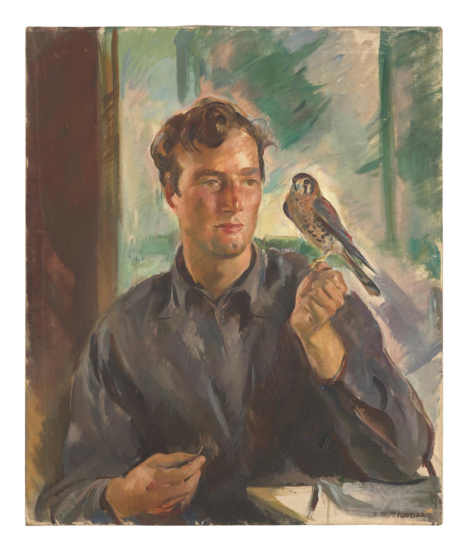 Two Works: Portrait of James A. Waller; together with Boy with Hawk (2)