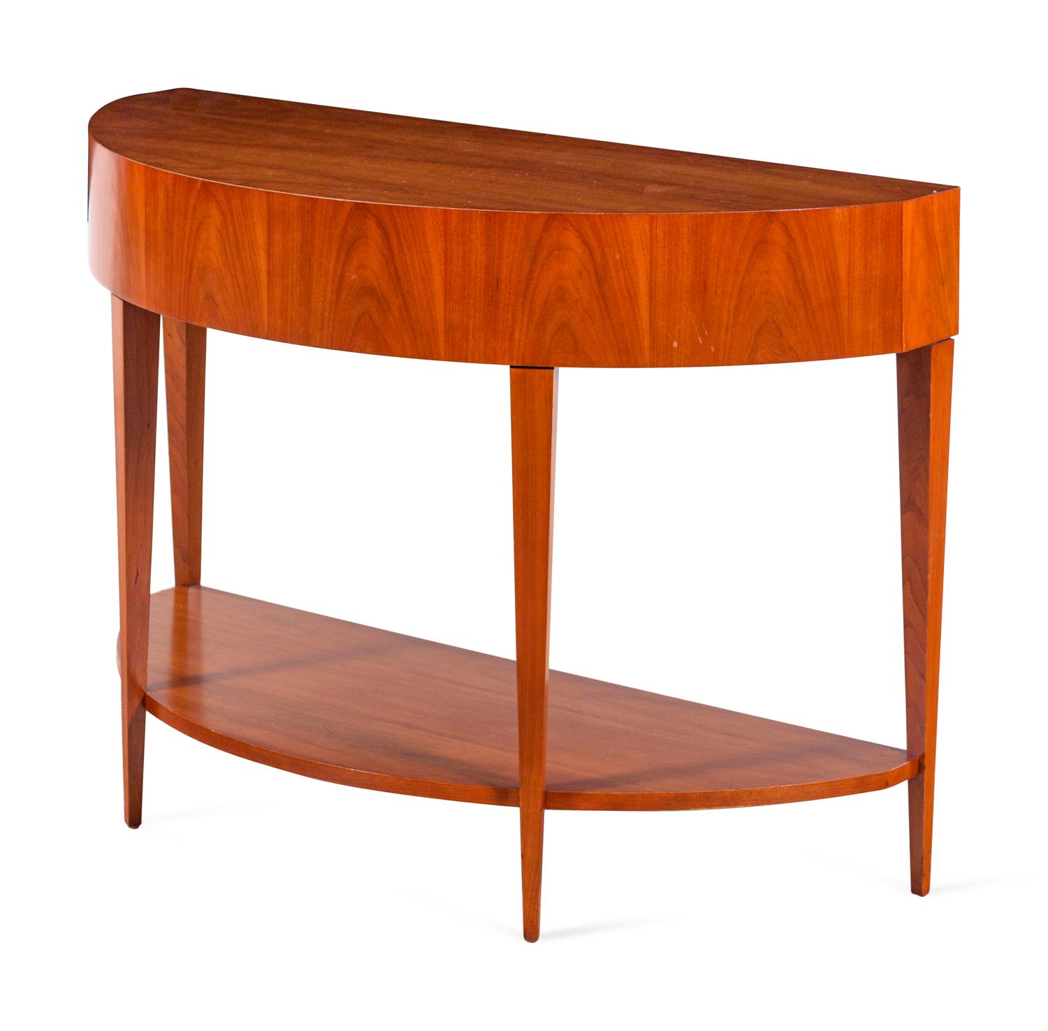 An Art Deco Style Console Table and Mirror