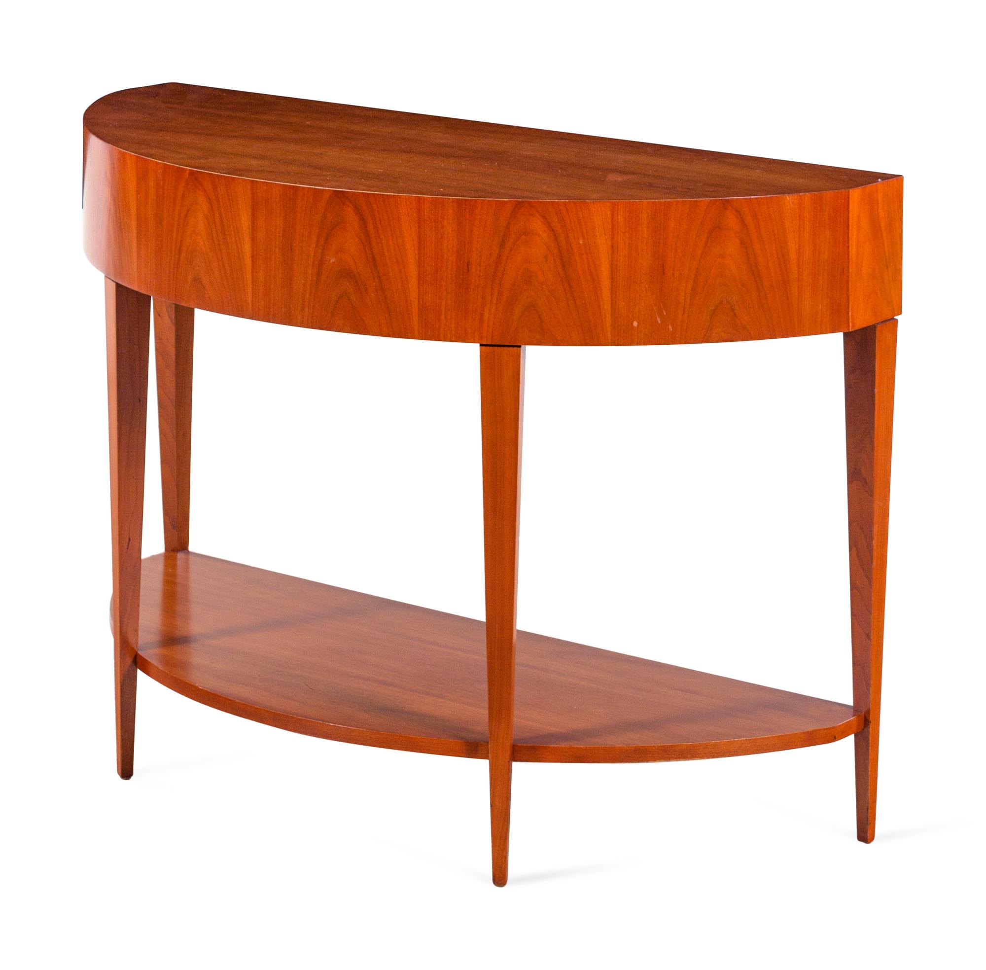 An Art Deco Style Console Table and Mirror