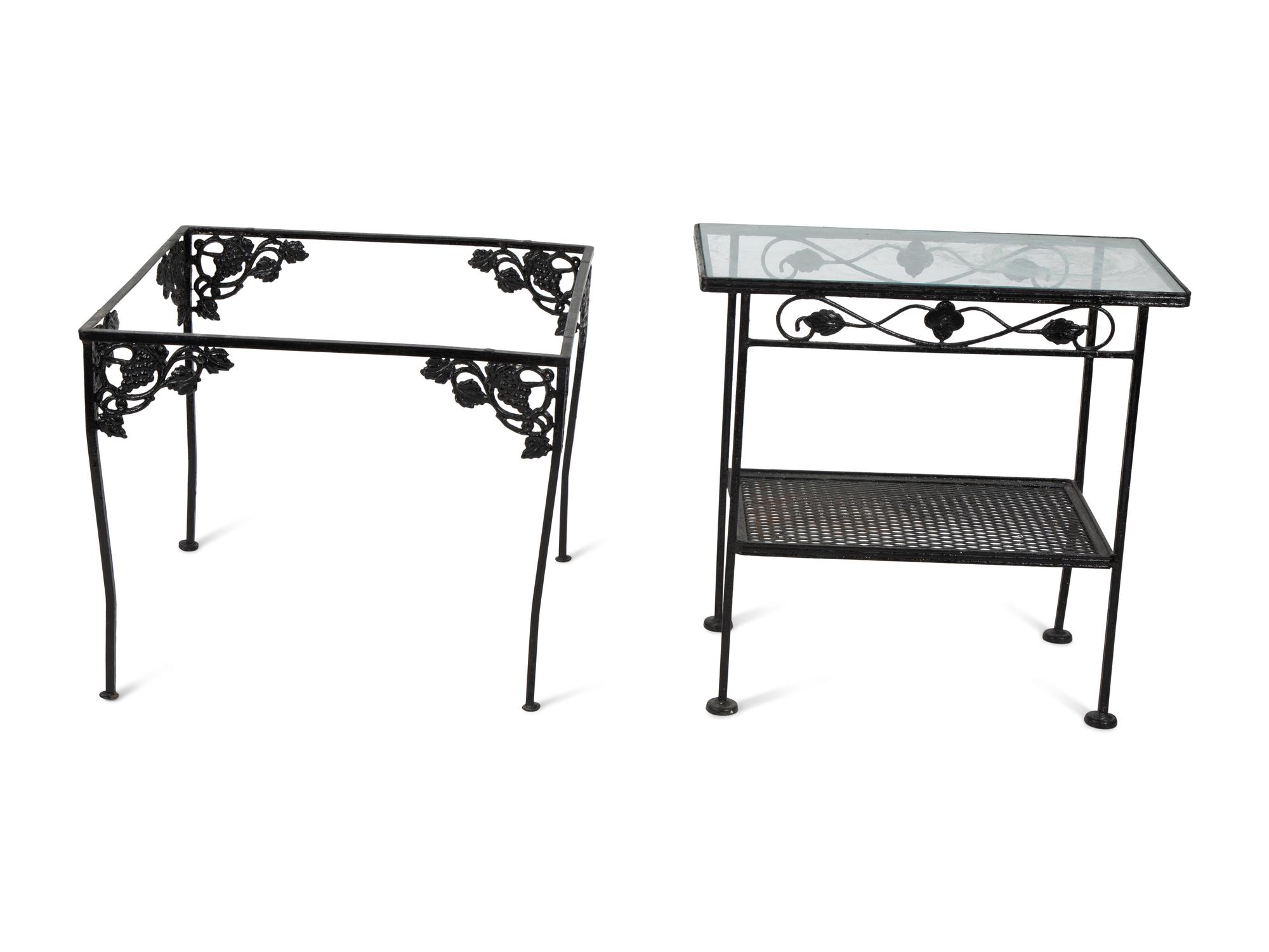 A Pair of Salterini Wrought Iron Armchairs