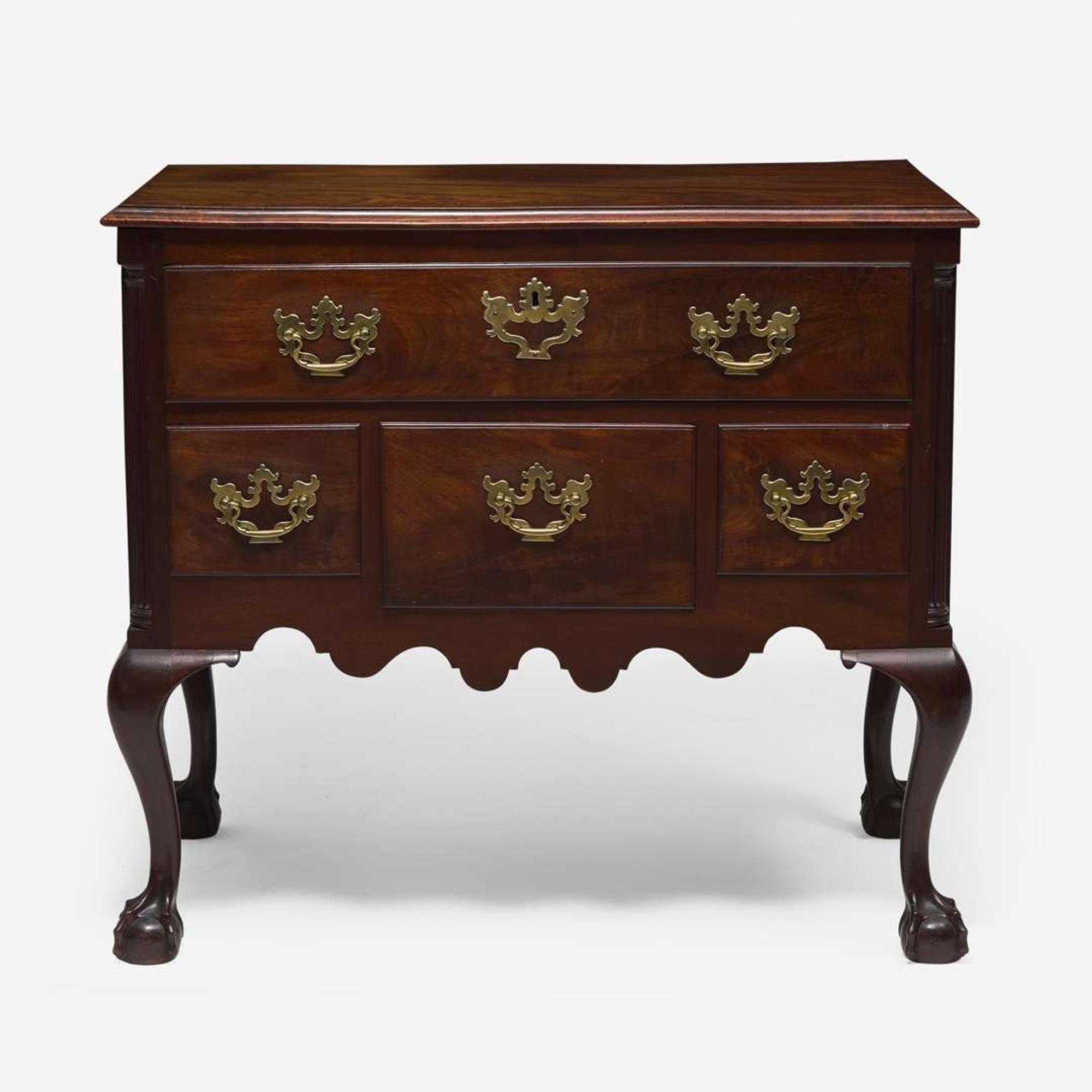 A Chippendale figured mahogany dressing table Philadelphia, PA, circa 1765