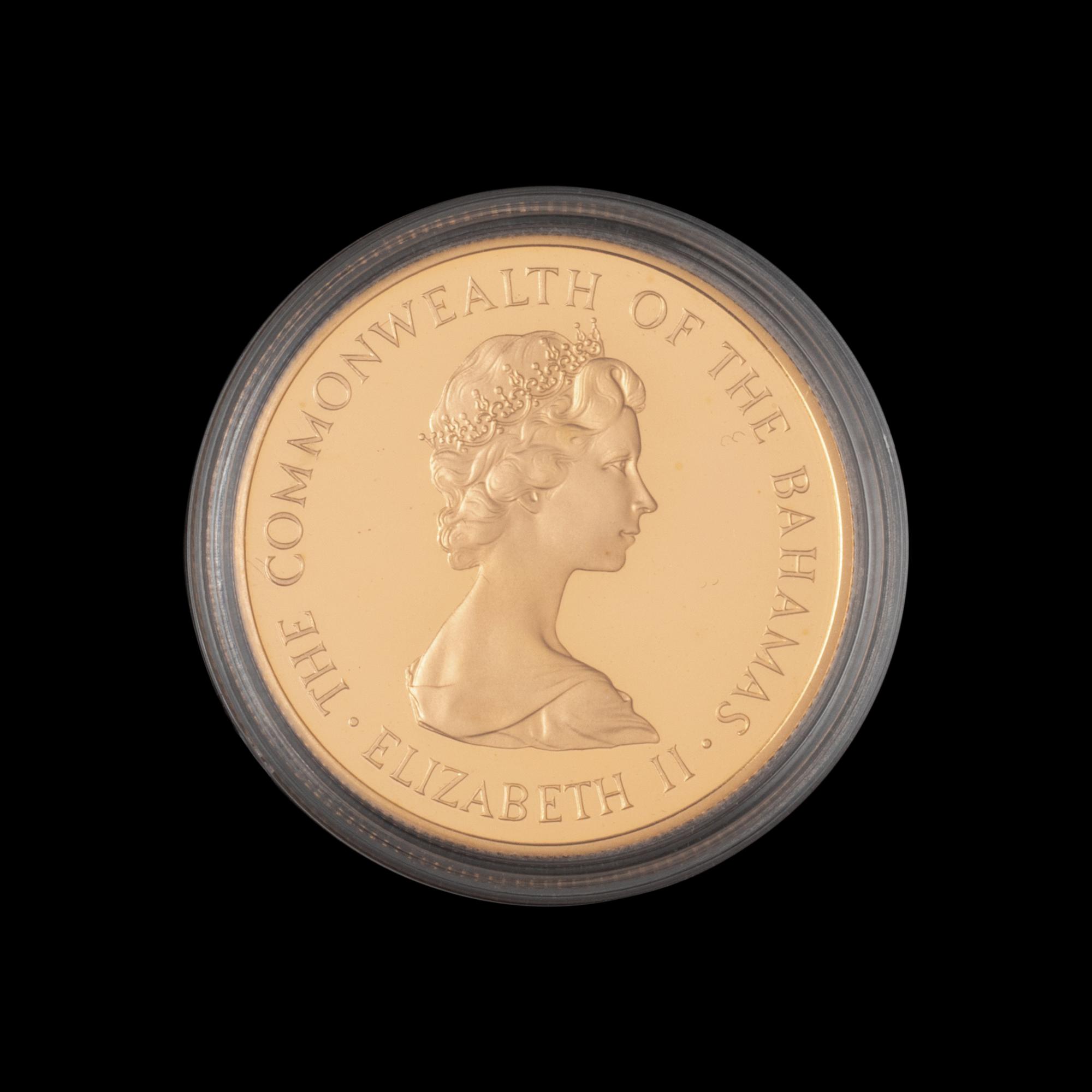 [BAHAMAS] A 1981 Prince Charles and Lady Diana Royal Wedding Commemorative $500 Gold Proof Coin