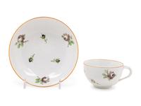 A Set of Six Meissen Porcelain Cups and Saucers
