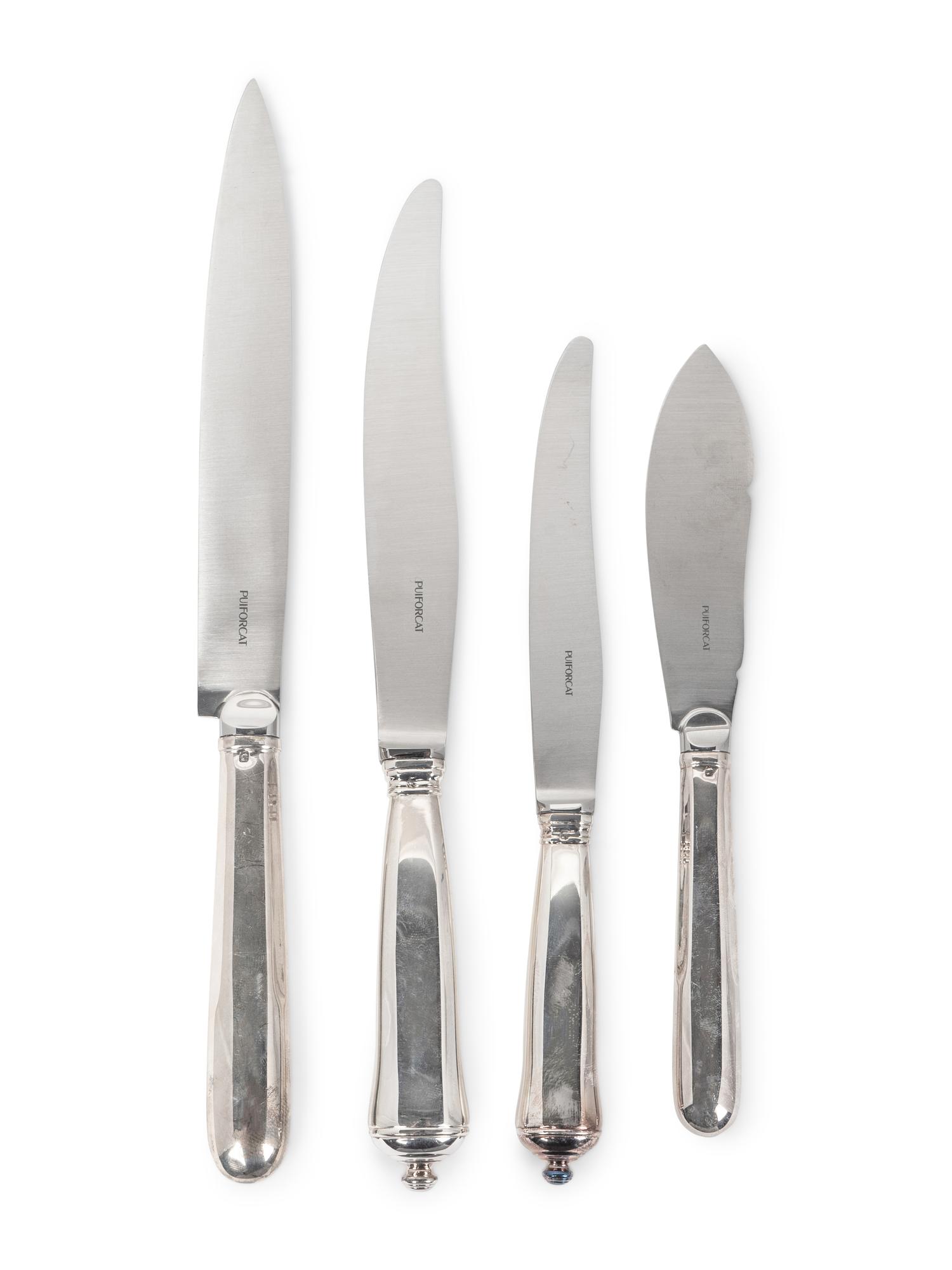 A Puiforcat Silver Flatware Service in the Louvois Pattern
