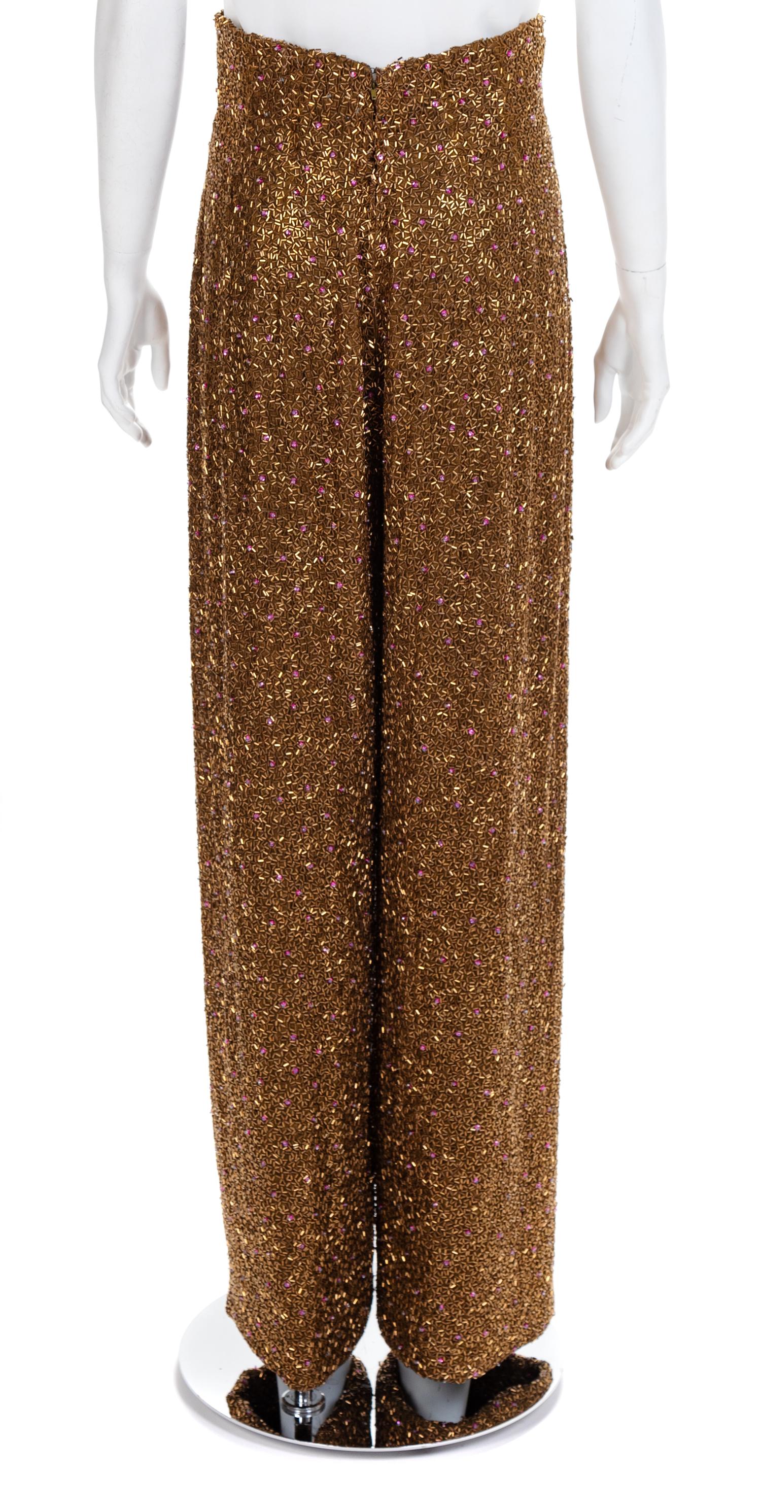 Three Pairs of Beaded Pants, 1980-2000s No size labels