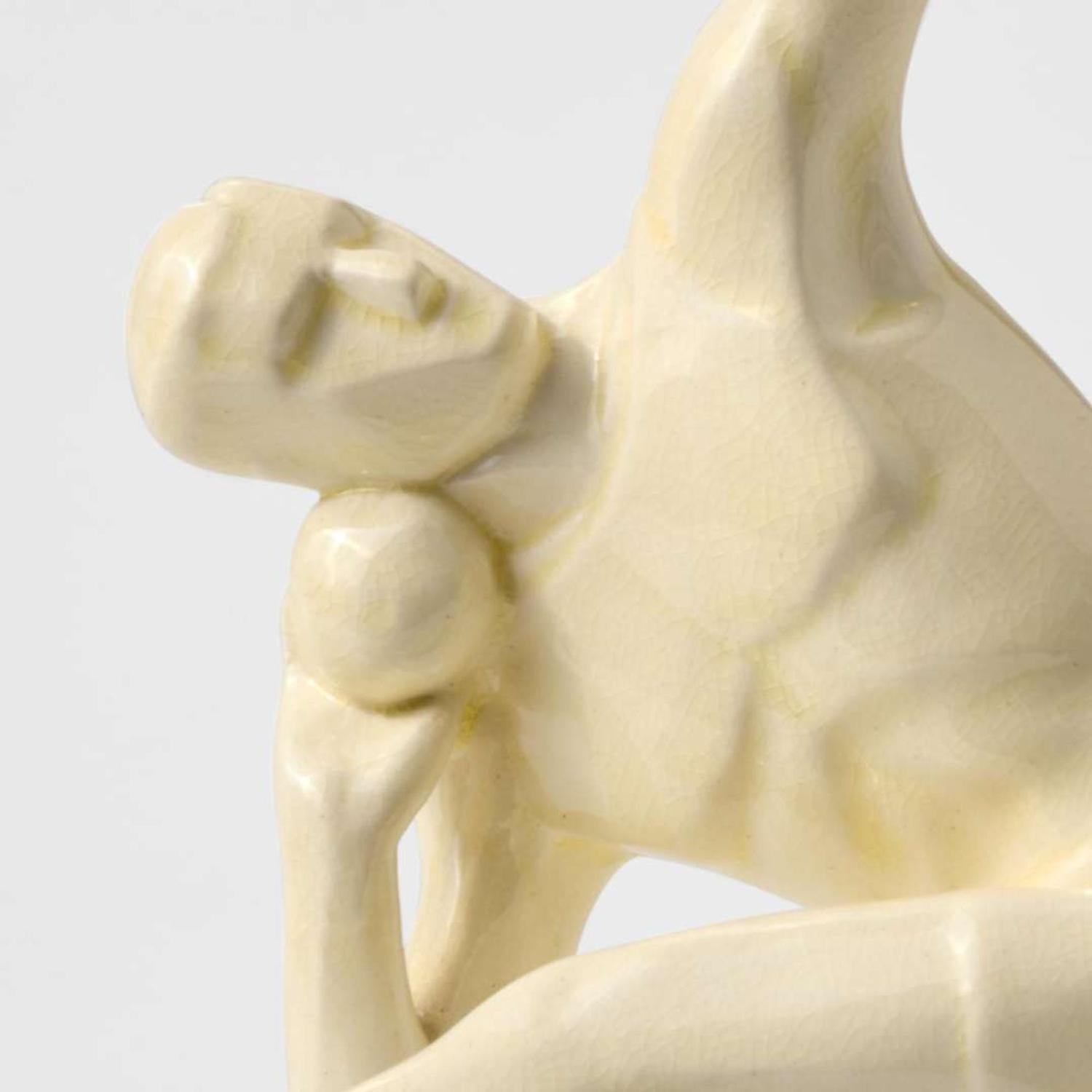 A Wedgwood Queensware "Weight Thrower" Figure UK, 1930s
