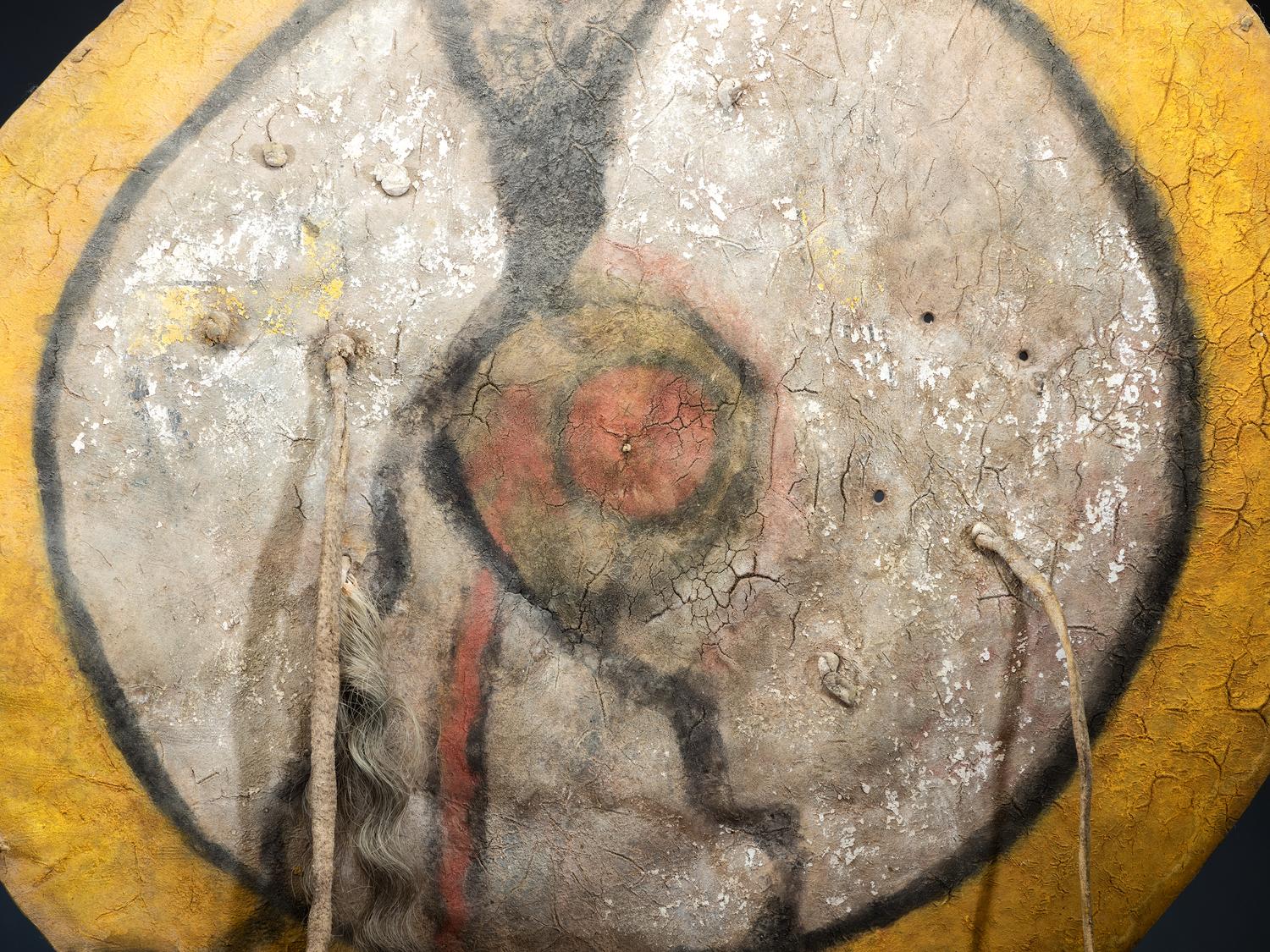 Pueblo Buffalo Hide Shield