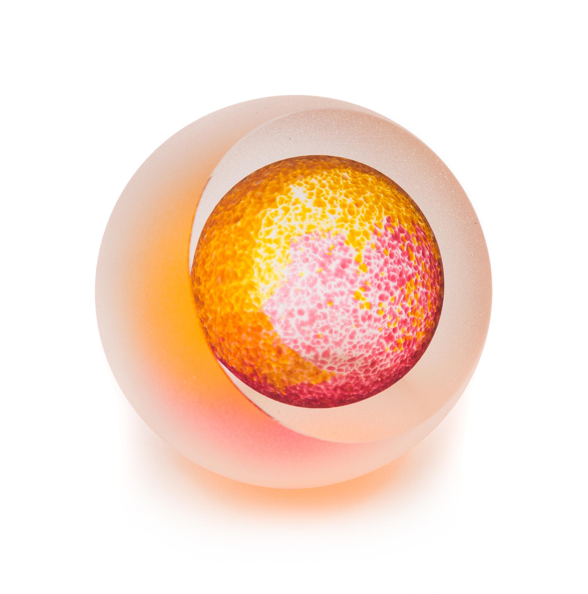 Andrew Shea, (American), a blown-glass paperweight