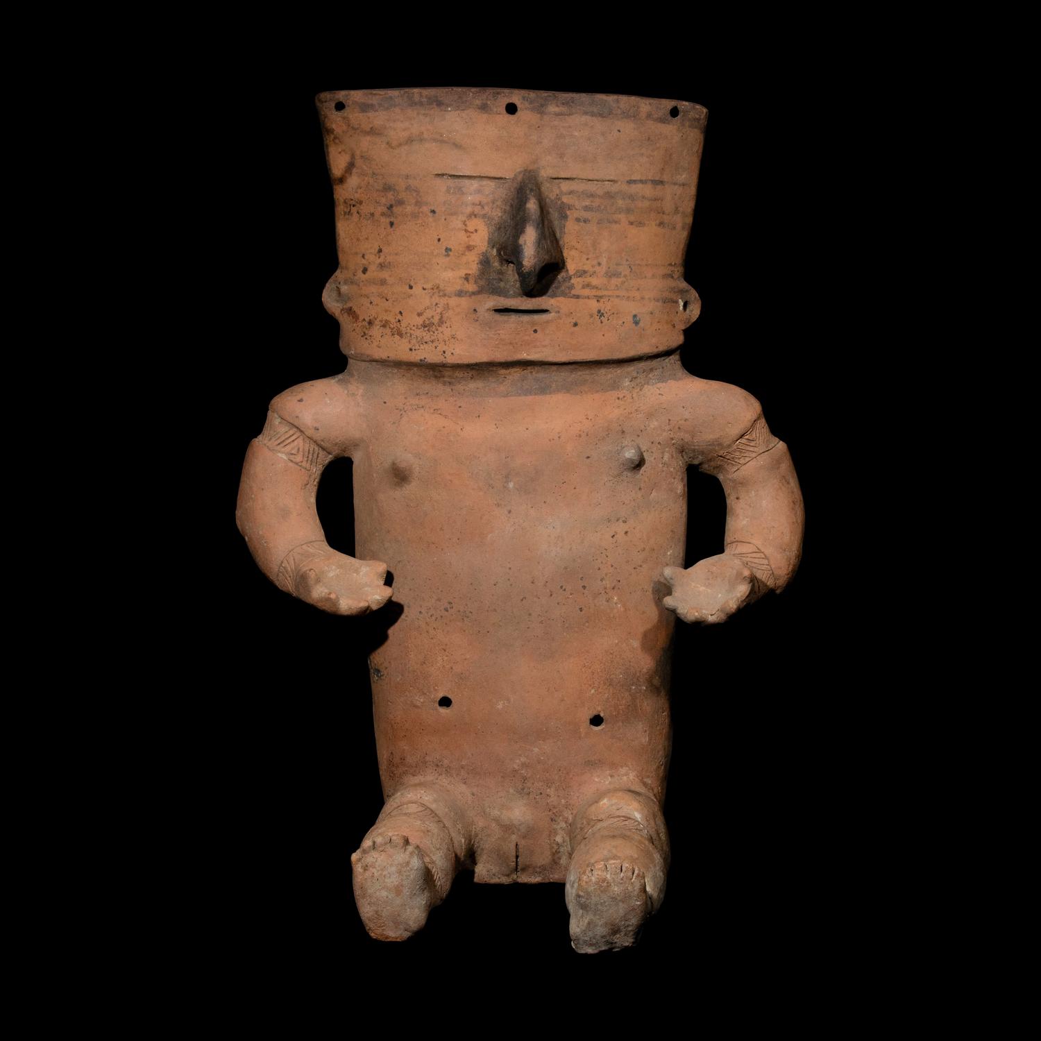 A Quimbaya Terracotta Seated Figure