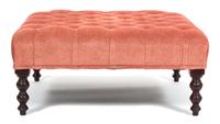 A Regency Style Mahogany Ottoman Height 16 1/2 x 37 1/2 inches square. — 20TH CENTURY
