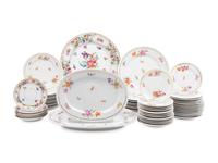 An Assembled Dresden Porcelain Dinner Service